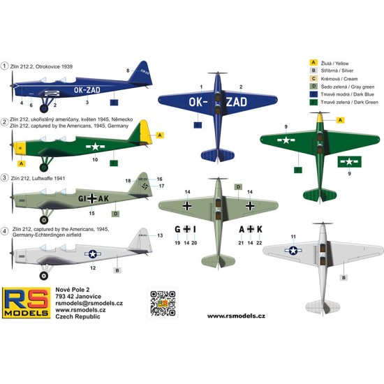 1/72 Zlin Z-212 1/72 Zlin Z-212