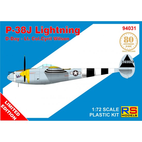 1/72 USAF P-38 Lightning Wrangler, 55FS 20FG France, D-Day June 1944 1/72 USAF P-38 Lightning Wrangler, 55FS 20FG France, D-Day June 1944