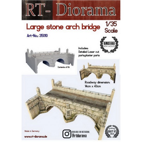 1/35 Large Stone Arch Bridge