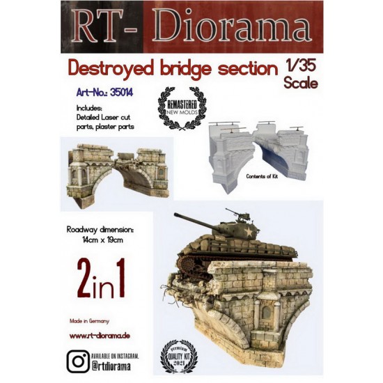 1/35 Destroyed Stonebridge 1/35 Destroyed Stonebridge