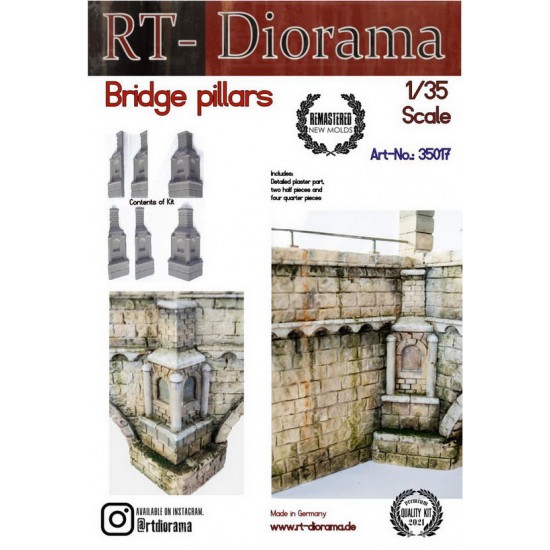 1/35 Bridge Pillars (6pcs) 1/35 Bridge Pillars (6pcs)
