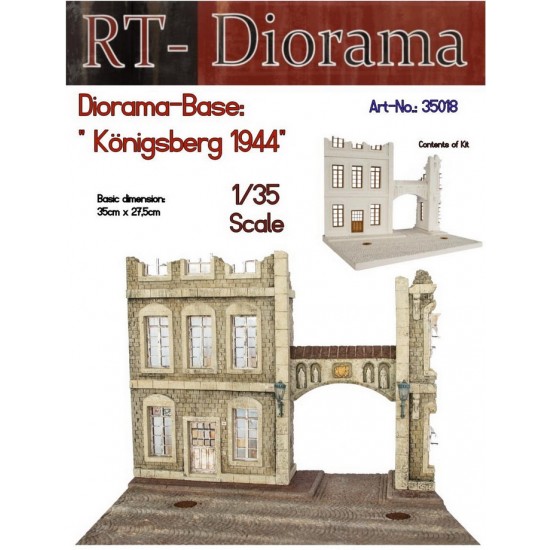 1/35 WWII Konigsberg 1944 Diorama Base 1/35 WWII Konigsberg 1944 Diorama Base