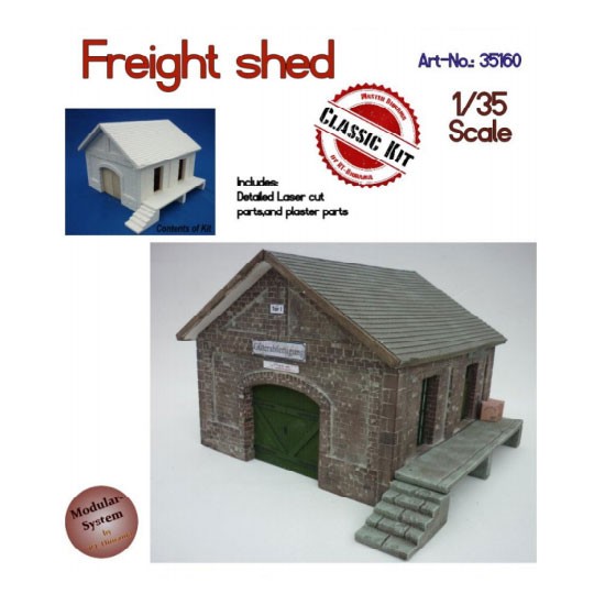 1/35 Freight Shed Guterschuppen (Modular System) 1/35 Freight Shed Guterschuppen (Modular System)