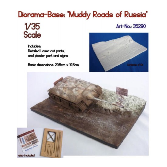 1/35 Diorama-Base: Muddy Roads of Russia