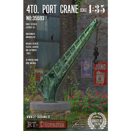 1/35 4t. Port Crane with Round Base 1/35 4t. Port Crane with Round Base