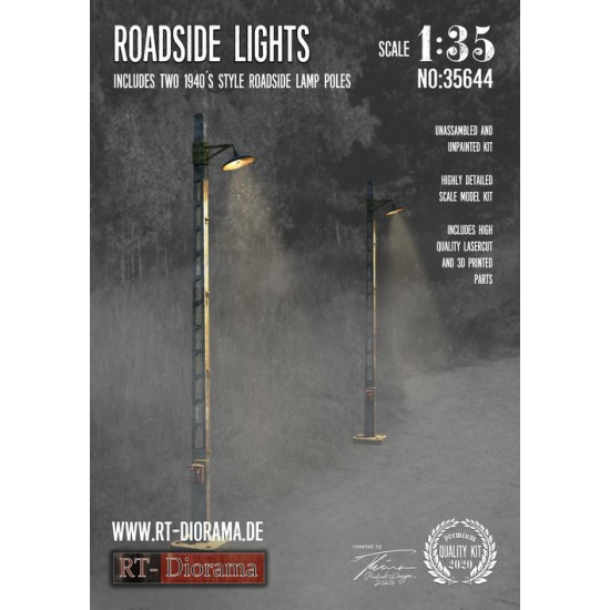 1/35 3D Resin Print: Roadside Lights 1/35 3D Resin Print: Roadside Lights