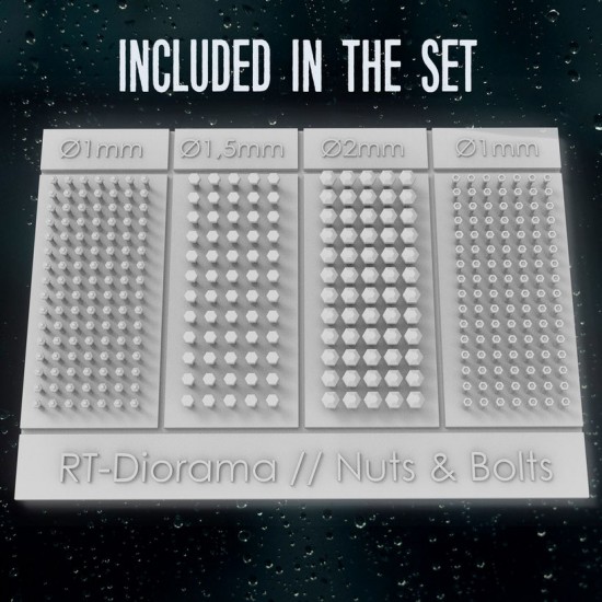 3D Resin Print: Nuts and Bolts 3D Resin Print: Nuts and Bolts