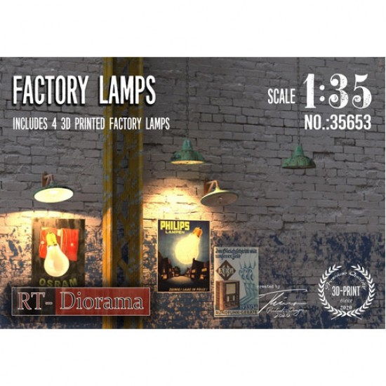 1/35 3D Resin Print: Industrial Lamps 1/35 3D Resin Print: Industrial Lamps