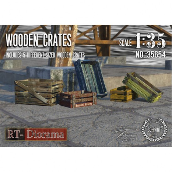 1/35 3D Resin Print: Wooden Crates 1/35 3D Resin Print: Wooden Crates