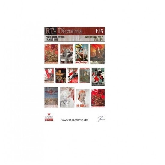 1/35 Printed Accessories: Soviet Propaganda Posters 1/35 Printed Accessories: Soviet Propaganda Posters