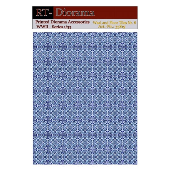 1/35 Printed Accessories: Wall and Floor Tiles Nr.8 1/35 Printed Accessories: Wall and Floor Tiles Nr.8