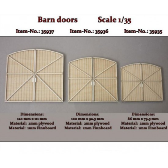 1/35 Barn Doors (86mm x 79.5mm)