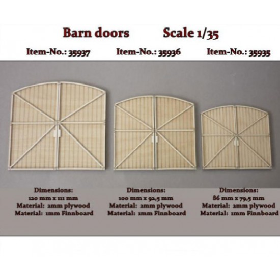 1/35 Barn Doors (86mm x 79.5mm) 1/35 Barn Doors (86mm x 79.5mm)