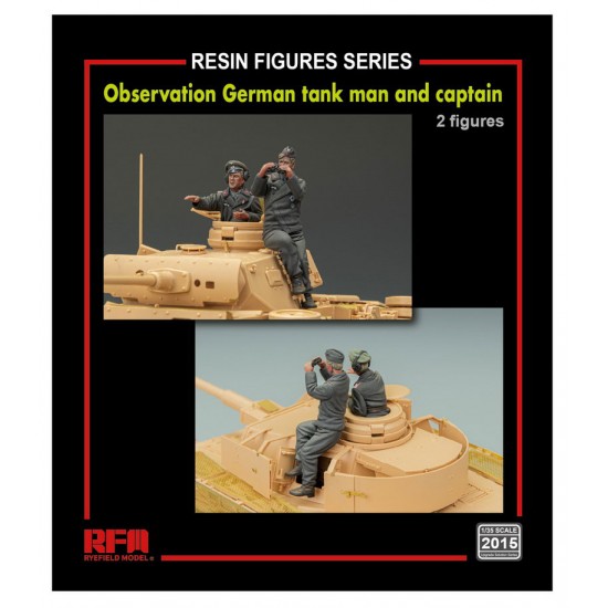 1/35 Observation German Tank Man and Captain (2 resin figures) 1/35 Observation German Tank Man and Captain (2 resin figures)