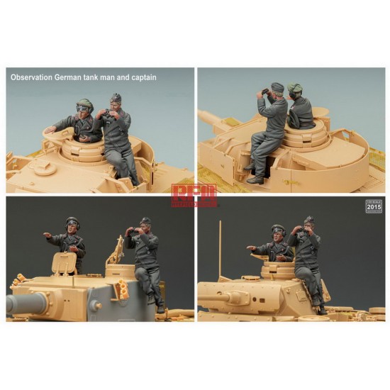 1/35 Observation German Tank Man and Captain (2 resin figures) 1/35 Observation German Tank Man and Captain (2 resin figures)