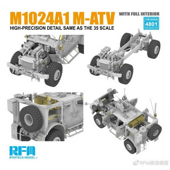1/48 M1024A1 M-ATV (MRAP all terrain vehicle) w/Full Interior 1/48 M1024A1 M-ATV (MRAP all terrain vehicle) w/Full Interior