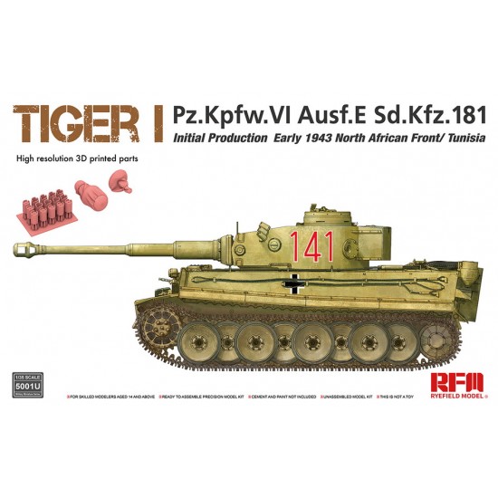 1/35 Tiger I Initial Production Early 1943 North African Front/Tunisia 1/35 Tiger I Initial Production Early 1943 North African Front/Tunisia