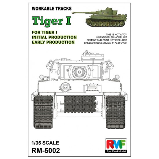 1/35 Workable Tracks for Tiger I Early Production 1/35 Workable Tracks for Tiger I Early Production