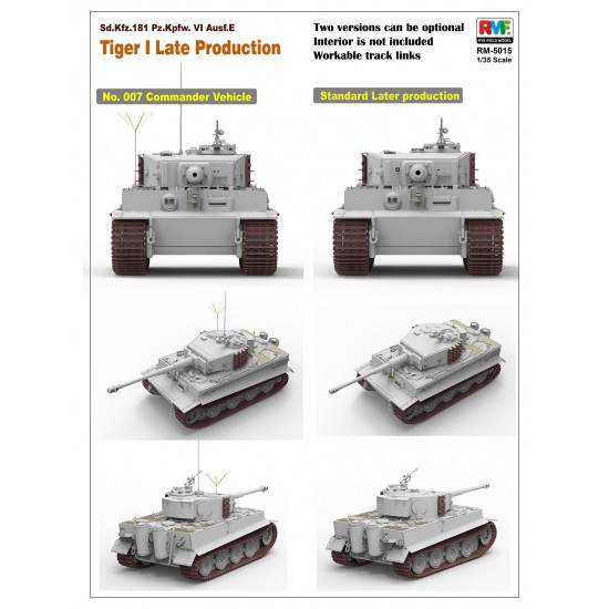 1/35 SdKfz.181 PzKpfw.VI Ausf.E Tiger I Late Production 1/35 SdKfz.181 PzKpfw.VI Ausf.E Tiger I Late Production