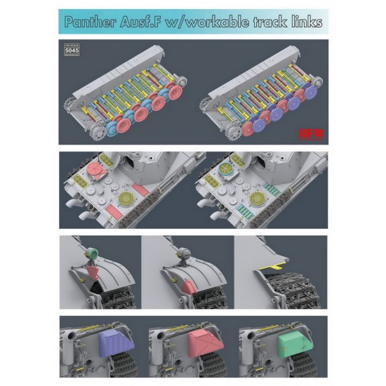 1/35 Panther Ausf.F w/Workable Track Links 1/35 Panther Ausf.F w/Workable Track Links