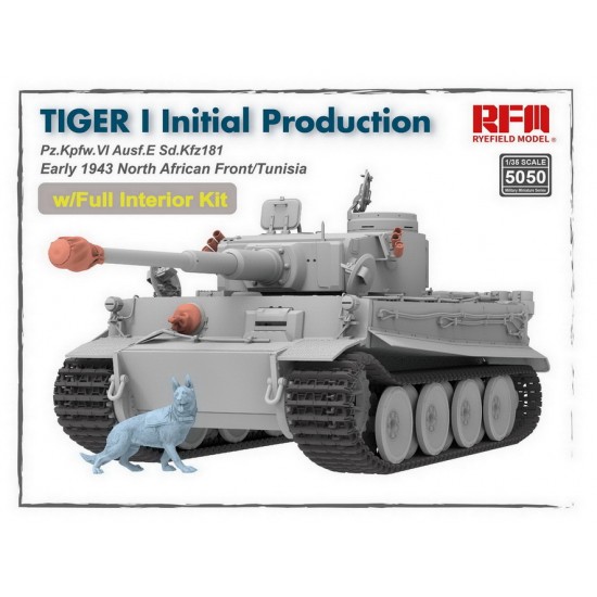 1/35 Tiger I Initial Production Early 1943 North African Front/Tunisia w/Full Interior 1/35 Tiger I Initial Production Early 1943 North African Front/Tunisia w/Full Interior