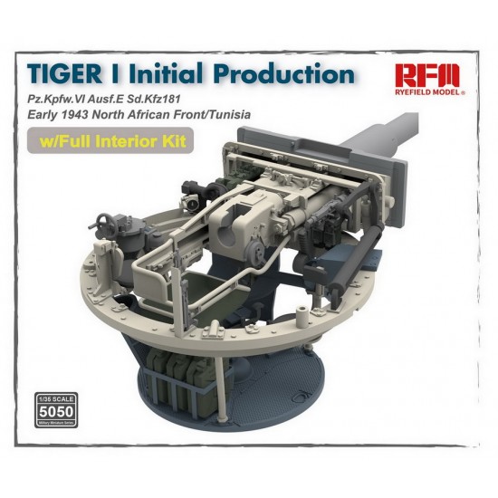 1/35 Tiger I Initial Production Early 1943 North African Front/Tunisia w/Full Interior