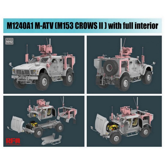 1/35 M1240A1 M-ATV (M153 CROWS II) with Full Interior
