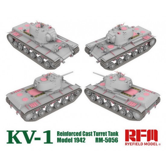 1/35 KV-1 Model 1942 Reinforced Cast Turret Tank w/Workable Track Links 1/35 KV-1 Model 1942 Reinforced Cast Turret Tank w/Workable Track Links
