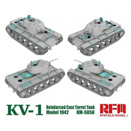 1/35 KV-1 Model 1942 Reinforced Cast Turret Tank w/Workable Track Links 1/35 KV-1 Model 1942 Reinforced Cast Turret Tank w/Workable Track Links