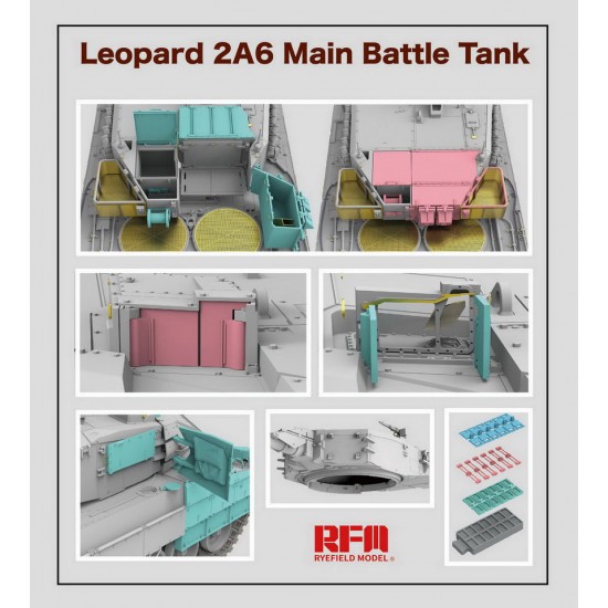 1/35 Leopard 2A6 Main Battle Tank with Workable Track Links (without interior) 1/35 Leopard 2A6 Main Battle Tank with Workable Track Links (without interior)