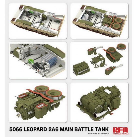 1/35 Leopard 2 A6 Main Battle Tank w/Full Interior 1/35 Leopard 2 A6 Main Battle Tank w/Full Interior