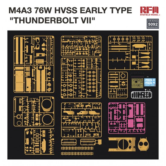 1/35 M4A3 76W HVSS Early Type Thunderbolt VII