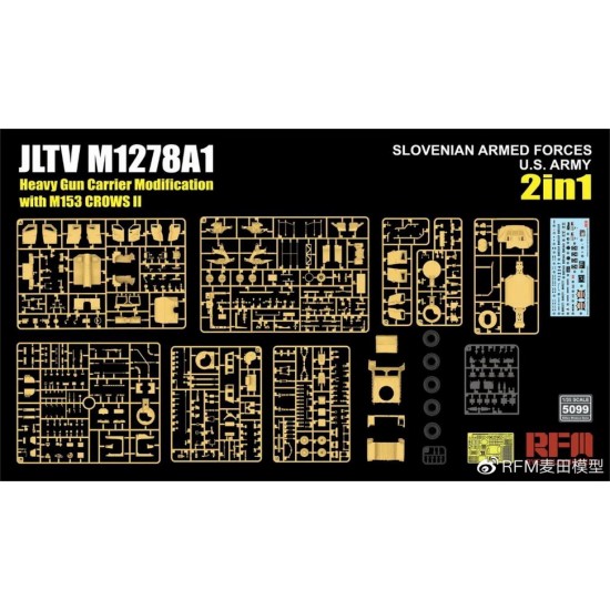 1/35 JLTV M1278A1 Heavy Gun Carrier Modification (HGC) w/M153 CROWS II 1/35 JLTV M1278A1 Heavy Gun Carrier Modification (HGC) w/M153 CROWS II