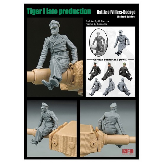 1/35 Tiger I Late w/Zimmerit & Panzer Ace, Battle Of Villers-Bocage 1/35 Tiger I Late w/Zimmerit & Panzer Ace, Battle Of Villers-Bocage