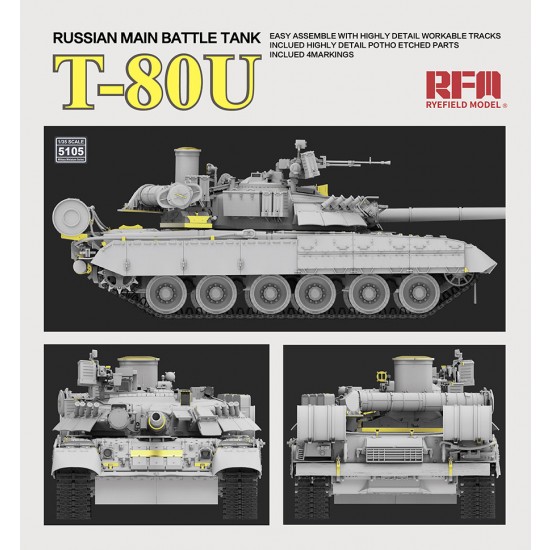 1/35 Russian Main Battle Tank T-80U 1/35 Russian Main Battle Tank T-80U