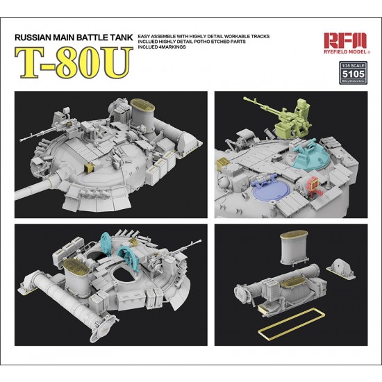1/35 Russian Main Battle Tank T-80U 1/35 Russian Main Battle Tank T-80U