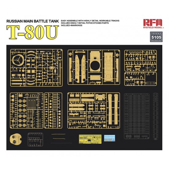 1/35 Russian Main Battle Tank T-80U 1/35 Russian Main Battle Tank T-80U