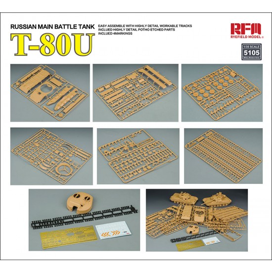 1/35 Russian Main Battle Tank T-80U 1/35 Russian Main Battle Tank T-80U