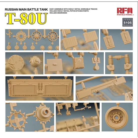 1/35 Russian Main Battle Tank T-80U 1/35 Russian Main Battle Tank T-80U