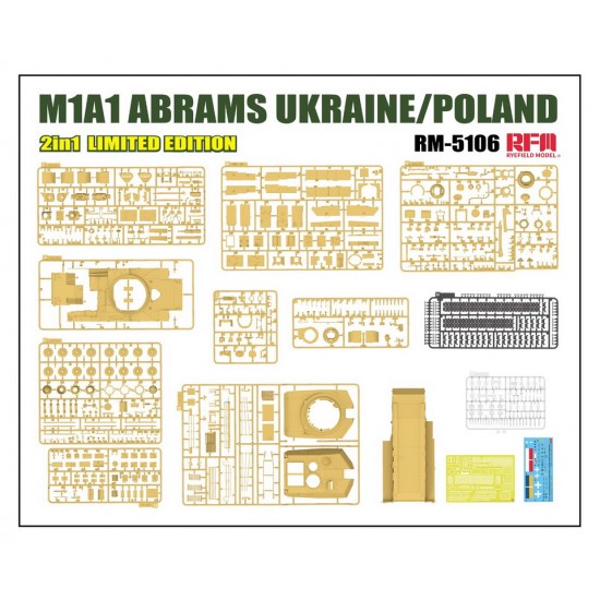 1/35 M1A1 Abrams Ukraine/Poland 2In1 [Limited Edition]