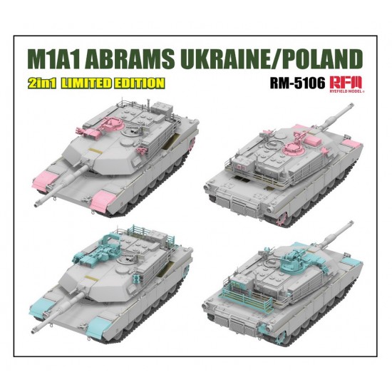 1/35 M1A1 Abrams Ukraine/Poland 2In1 [Limited Edition]
