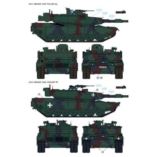 1/35 M1A1 Abrams Ukraine/Poland 2In1 [Limited Edition]