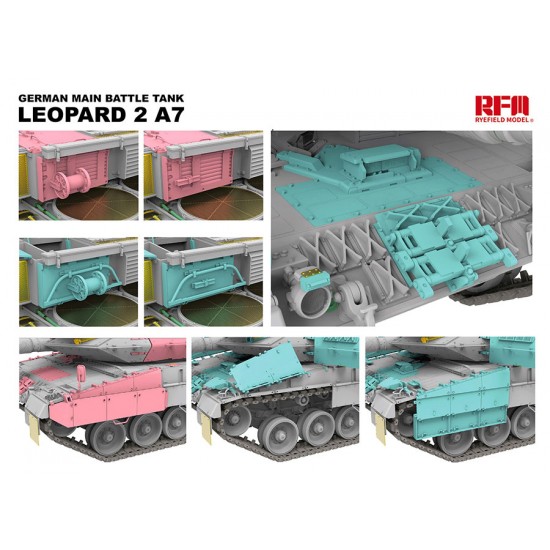 1/35 German Leopard 2A7 Main Battle Tank with Workable Tracks 1/35 German Leopard 2A7 Main Battle Tank with Workable Tracks