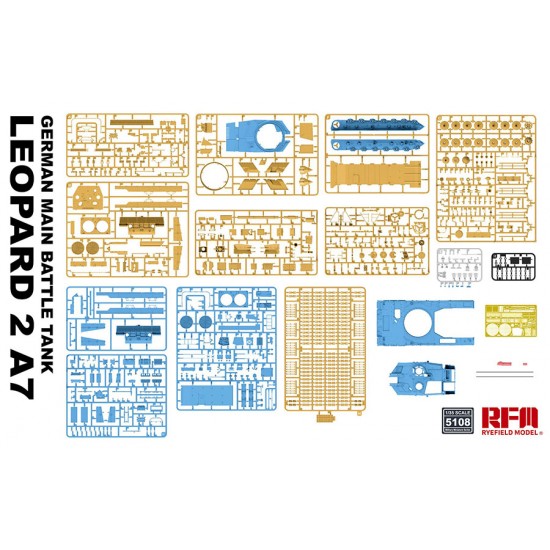 1/35 German Leopard 2A7 Main Battle Tank with Workable Tracks 1/35 German Leopard 2A7 Main Battle Tank with Workable Tracks