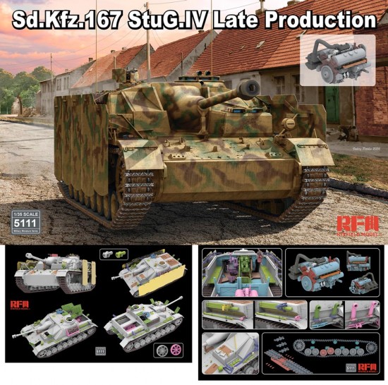 1/35 SdKfz.167 Stug.IV Late with Engine and Workable Tracks 1/35 SdKfz.167 Stug.IV Late with Engine and Workable Tracks