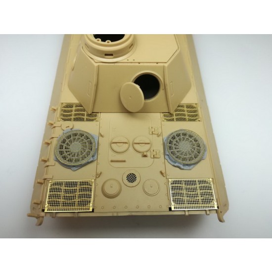 1/35 SdKfz. 171 Panther D Early Fan Cover with Grilles for Meng kit 1/35 SdKfz. 171 Panther D Early Fan Cover with Grilles for Meng kit