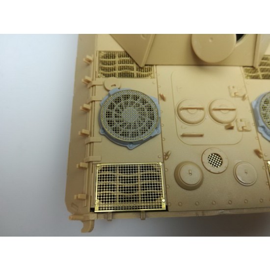 1/35 SdKfz. 171 Panther D Early Fan Cover with Grilles for Meng kit 1/35 SdKfz. 171 Panther D Early Fan Cover with Grilles for Meng kit