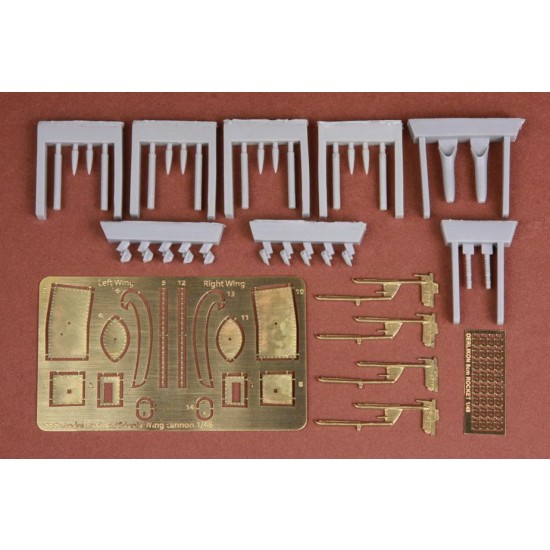 1/48 HA-1112 Tripala/Buchon Spanish Wing Cannon & Rocket set for Tamiya kits 1/48 HA-1112 Tripala/Buchon Spanish Wing Cannon & Rocket set for Tamiya kits