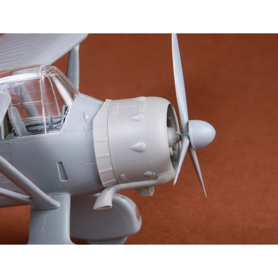 1/48 Westland Lysander Mk.III Engine & Cowling set for Eduard/Gavia kit 1/48 Westland Lysander Mk.III Engine & Cowling set for Eduard/Gavia kit