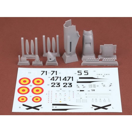 1/48 Spanish AF Hispano HA-1112 M.1L Buchon Conversion set for Tamiya Bf-109G-6 kit 1/48 Spanish AF Hispano HA-1112 M.1L Buchon Conversion set for Tamiya Bf-109G-6 kit